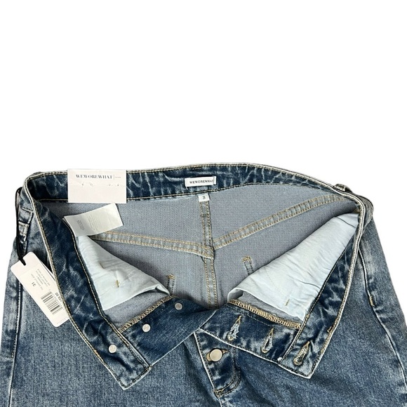 Revolve WeWoreWhat The Danielle Button Down High Rise Vintage Straight - Size 31 - Picture 4 of 10